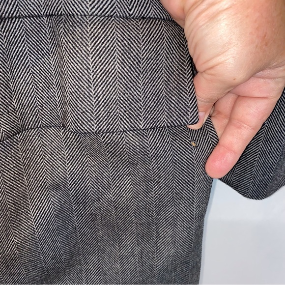 Saks Fifth Avenue Vtg Men’s Gray Wool Trench Coat 46R Long Line Gentleman’s - Picture 10 of 12